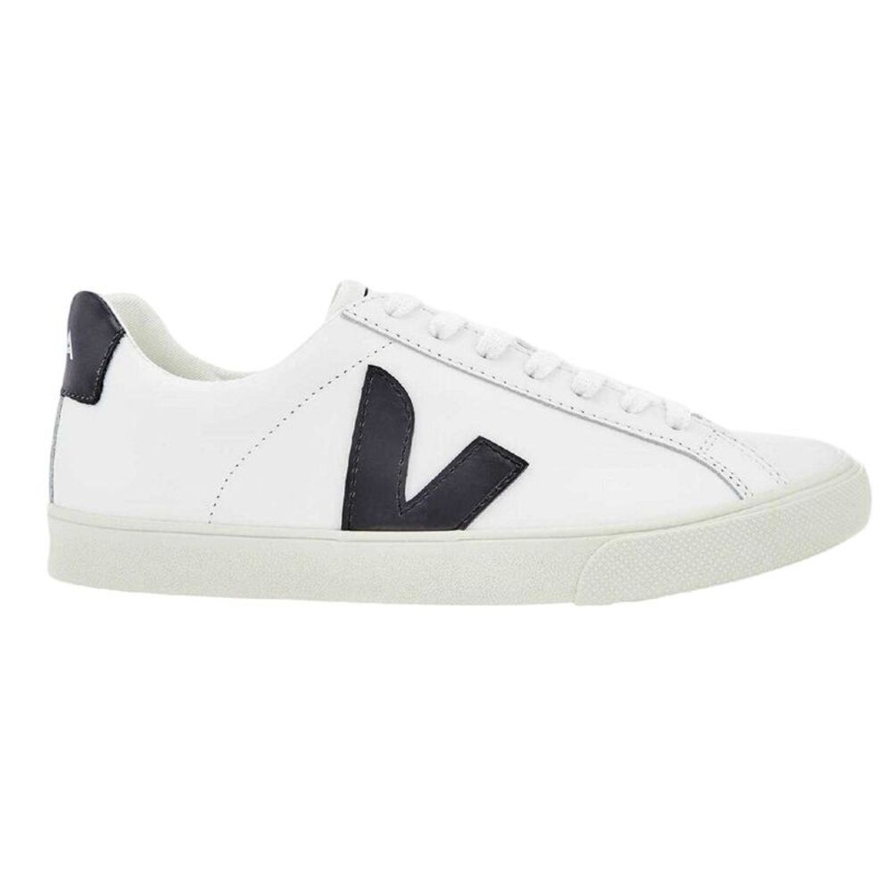 Veja Womens/Ladies Esplar Leather Court Trainers / White/Black
